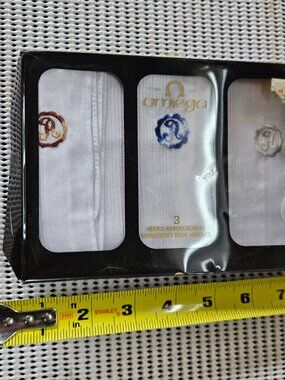 Vintage Set of Omega men's handkerchiefs  G13